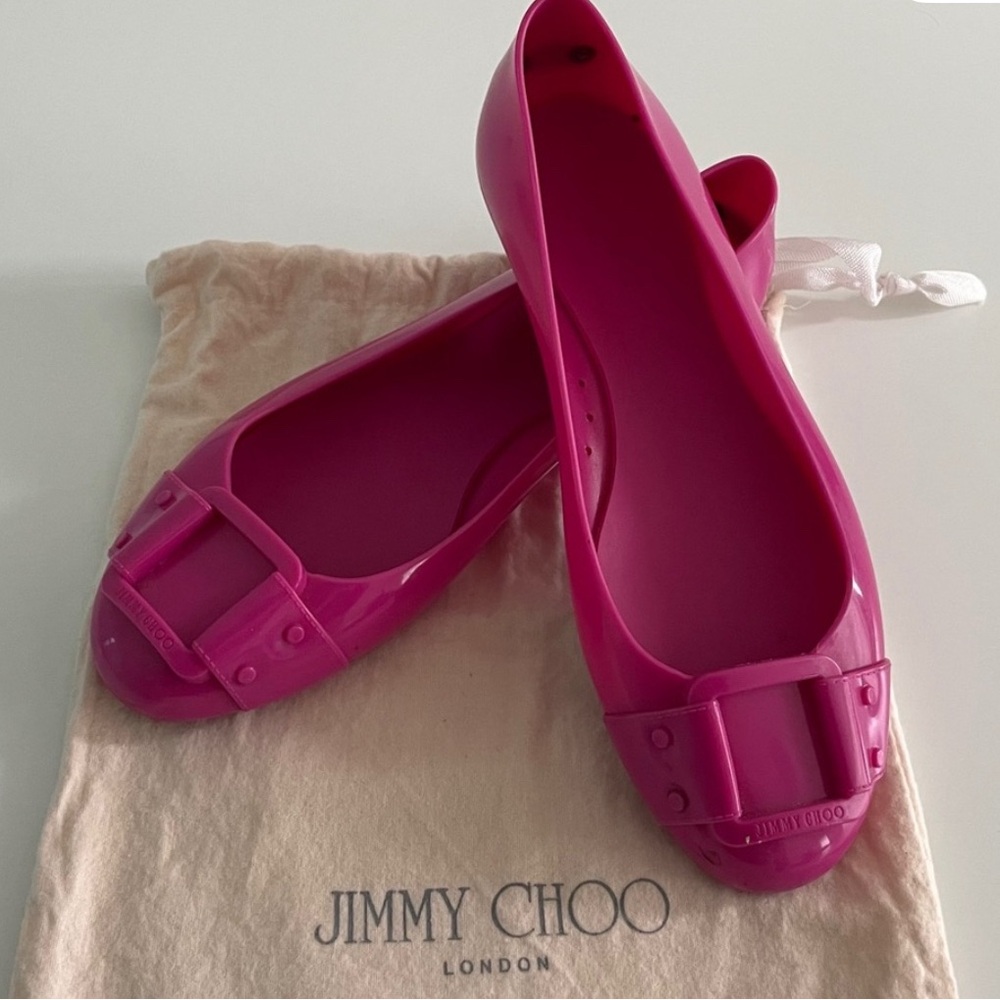 Jimmy Choo Fuchsia FlatsJimmy Choo Jelly Flats